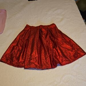 LuLaRoe Vibrant Red Skater Skirt